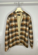 Allsaints Mens Checkered Jacket Button Size XS