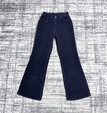 Vintage 70s Levi's Corduroy Pants For Gals Big E White Tag Flared Size 24x28