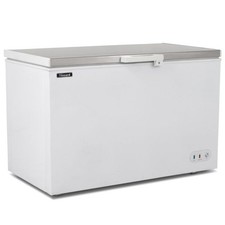 Image of NEW BLIZZARD SOLID CHEST FREEZER STAINLESS STEEL TOP 450L 1.3M WIDE RRP £814