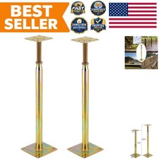 Adjustable Support Jack 4400 lbs, Heavy Duty Mini Screw Jack for Floors 2-Pack