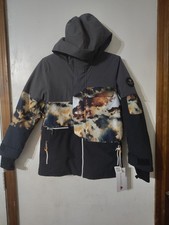 Obermeyer Ski Jacket NWT Youth Axel Jacket Color Amber Cloud Size M Retail 199