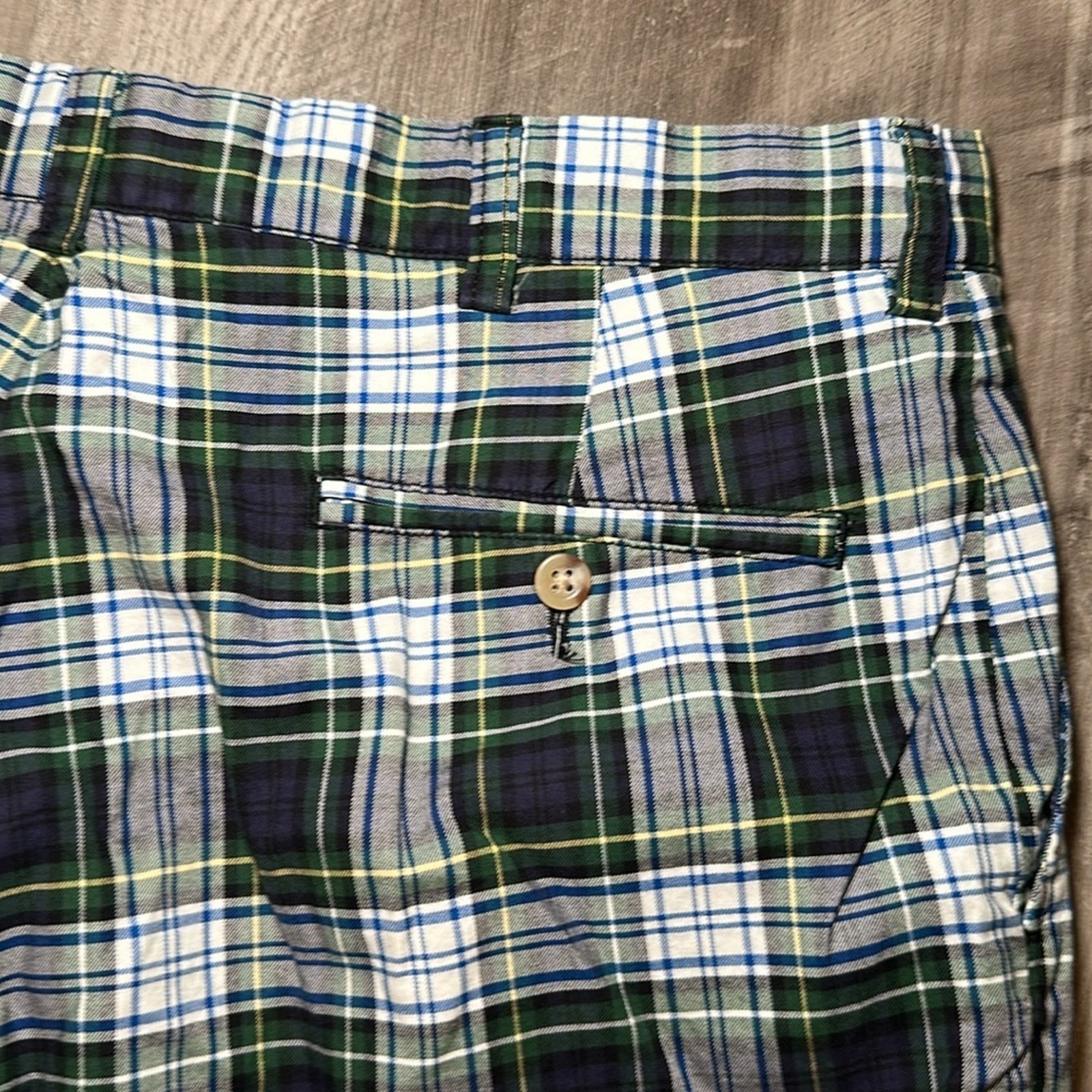 Polo Ralph Lauren Plaid Flat Front Shorts - 35 thumbnail 3