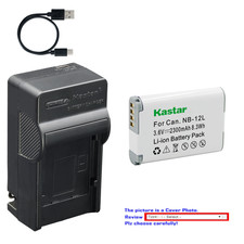 Kastar Battery AC USB-C Charger for Canon NB-12L PowerShot G1X Mark II N100