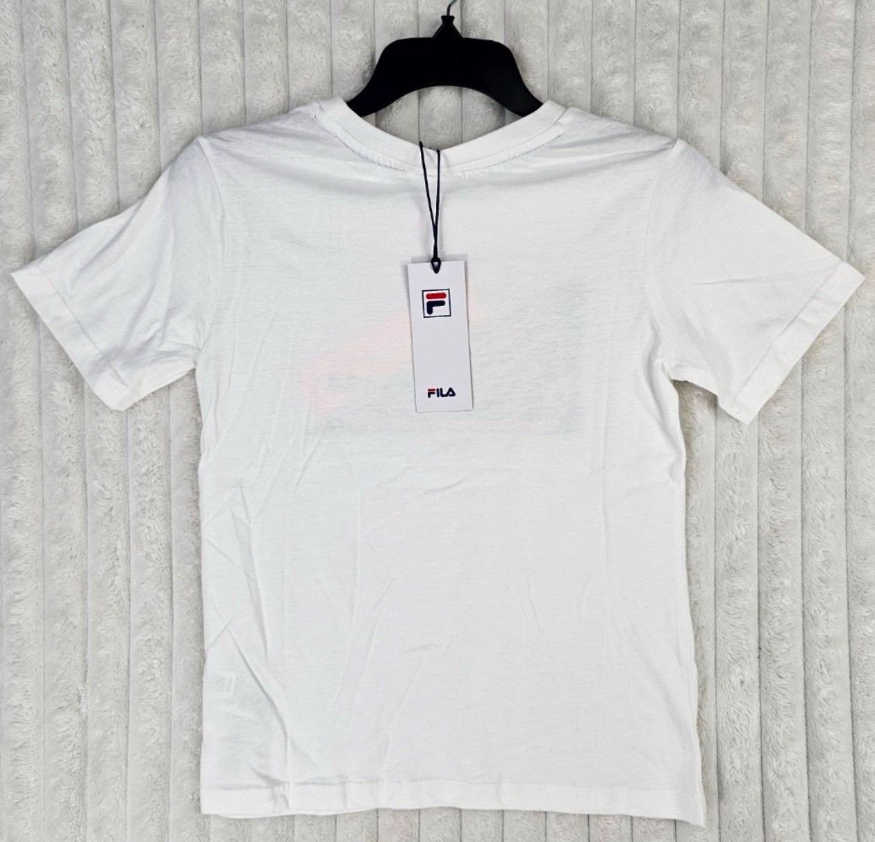 FILA White Multicolor Graphic Print Youth T-Shirt Size Small NWT image 5