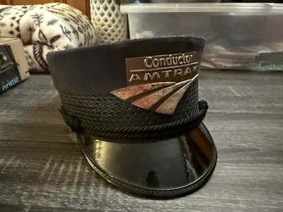 Amtrak Conductors Hat Railroad Train Rare Uniform Modern