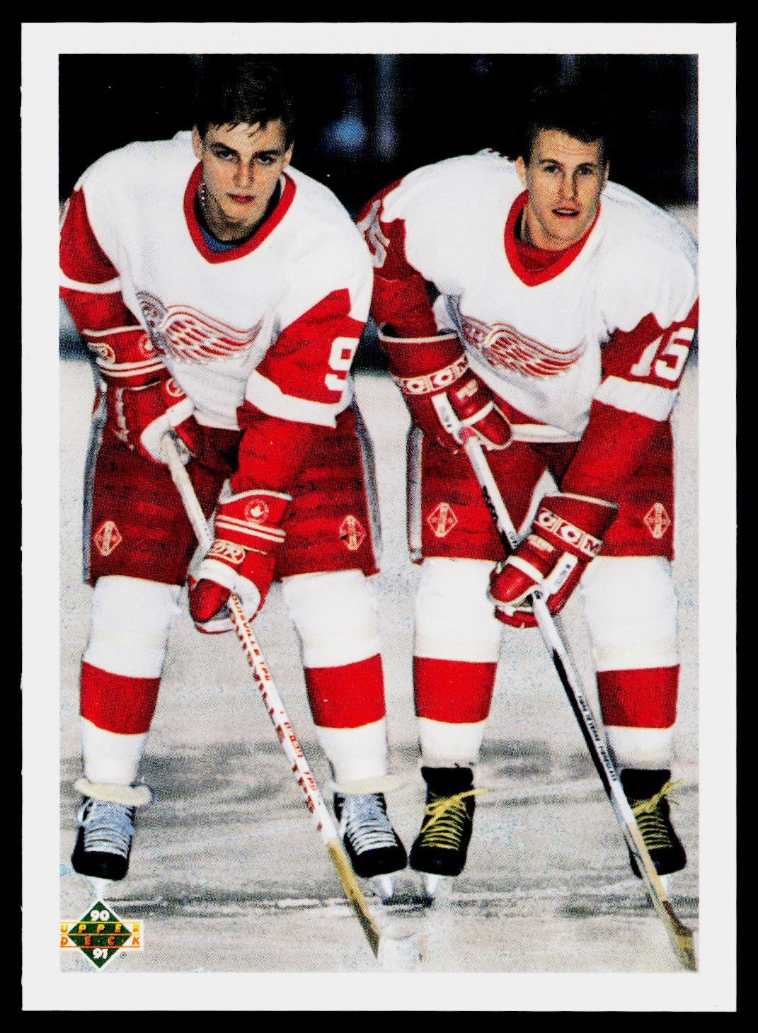 1990-91 Upper Deck #521 Young Guns Checklist Sergei Fedorov Johan Garpenlov