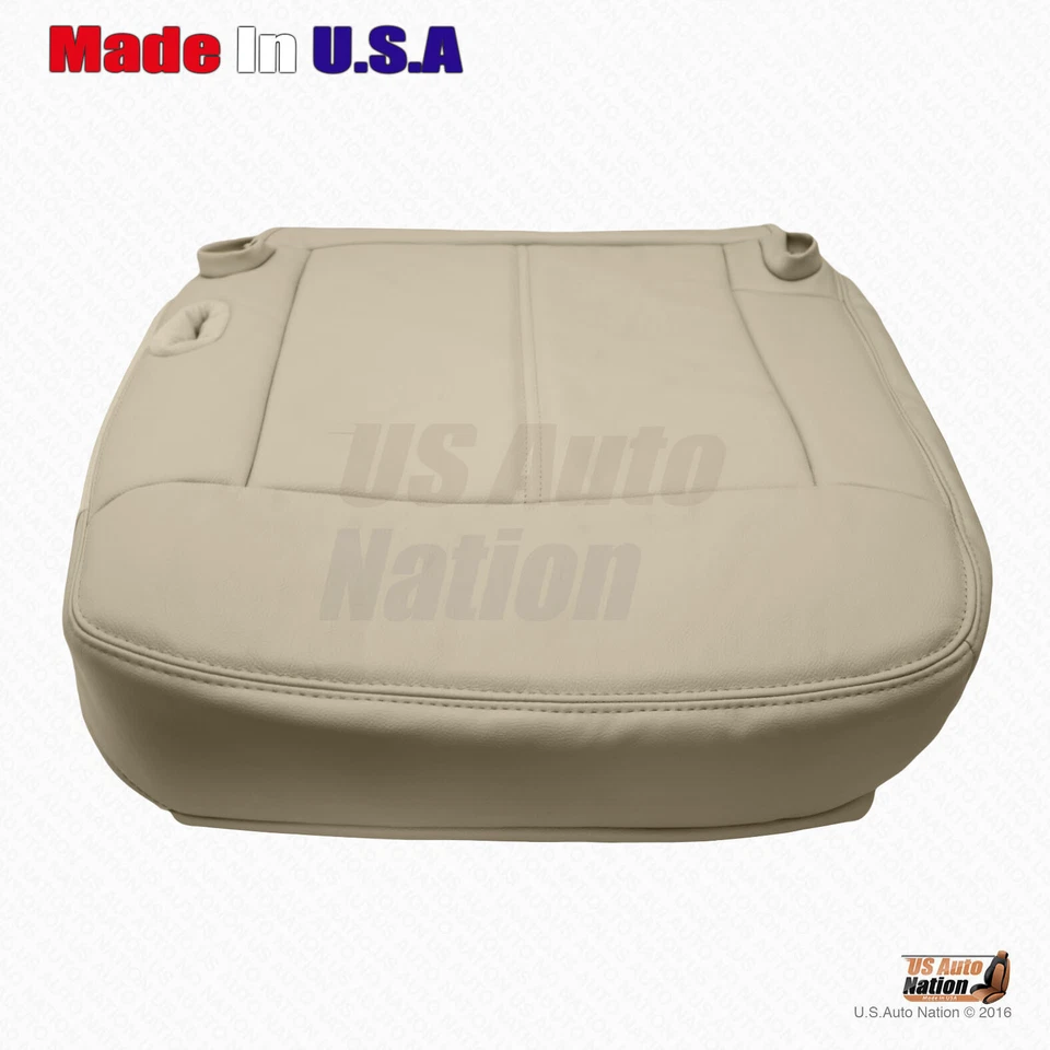 Cubierta de asiento de cuero genuino inferior del lado del conductor Lincoln Town Car 2003-2011 color tostado Foto 2 de 4