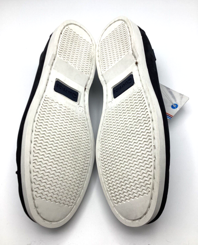 Quayside Hombres Negro Azul Cuero Borla Plana Cubierta Barco Zapatos Talla UK 7 Nuevos - Imagen 9 de 9