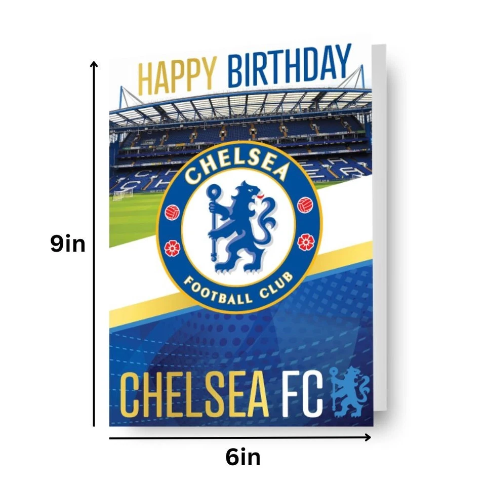 Tarjeta de Cumpleaños Chelsea Football Club Sonido Tarjeta Musical Producto Oficial Foto 2 de 4