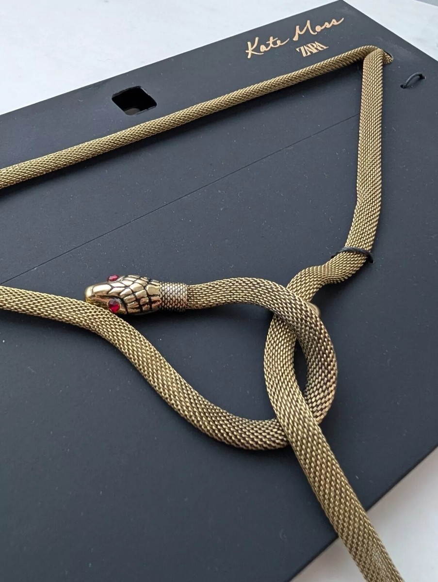 ZARA SNAKESKIN PRINT BELT X KATE MOSS REF 1011/012/303 | eBay
