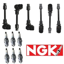 6x MK Ignition Coil & 6x NGK Spark Plug For 1995-1999 Nissan Maxima Infiniti I30