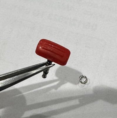 Preowned Genuine Citizen U107-T007970 Red Plastic Push Button, Pusher Part