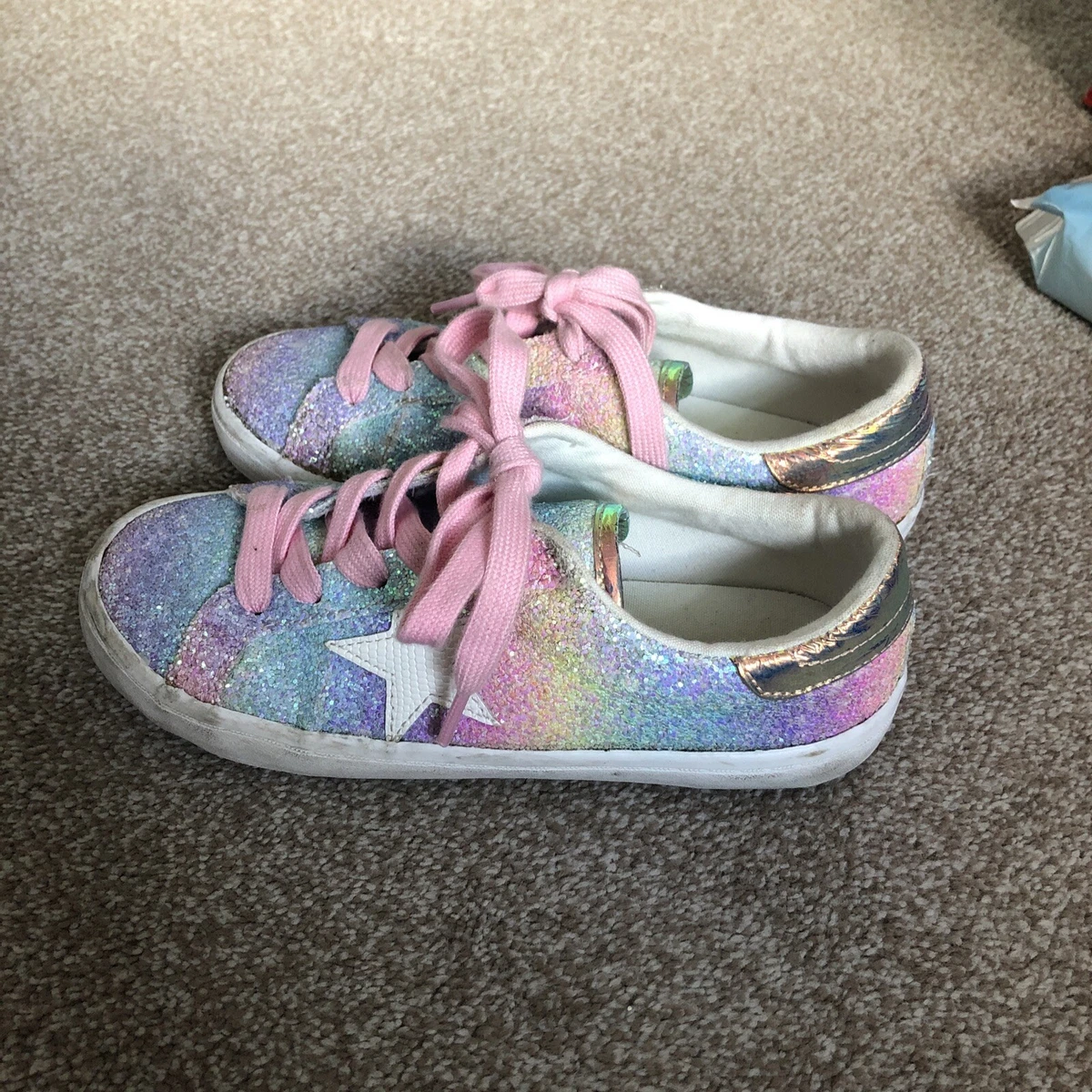 Next rainbow hotsell glitter shoes