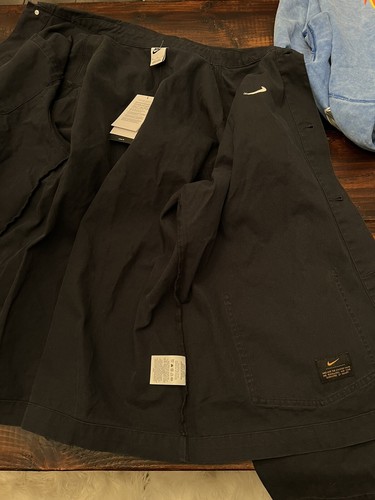 Nike Life Unlined Chore Canvas Work Jacket Size XL $150 Washed Black DQ5184-010 - Picture 8 of 9