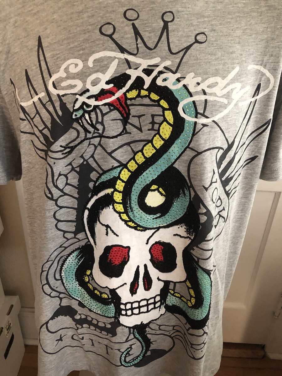 DON ED HARDY スカルとバラ タンクトップ L Y2K Ed Hardy エドハーディー タンクトップ y2k スカル 髑髏 L 黒 - メルカリ