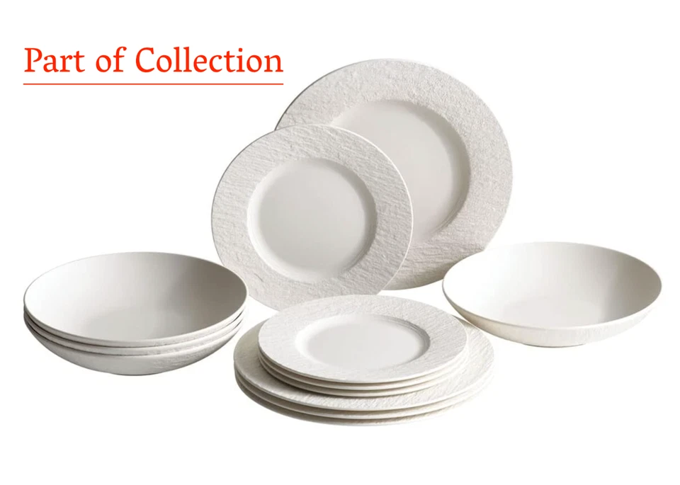 VILLEROY & BOCH WHITE MANUFACTURE ROCK PORCELAIN PLATE BOWL CHOICE BRAND NEW