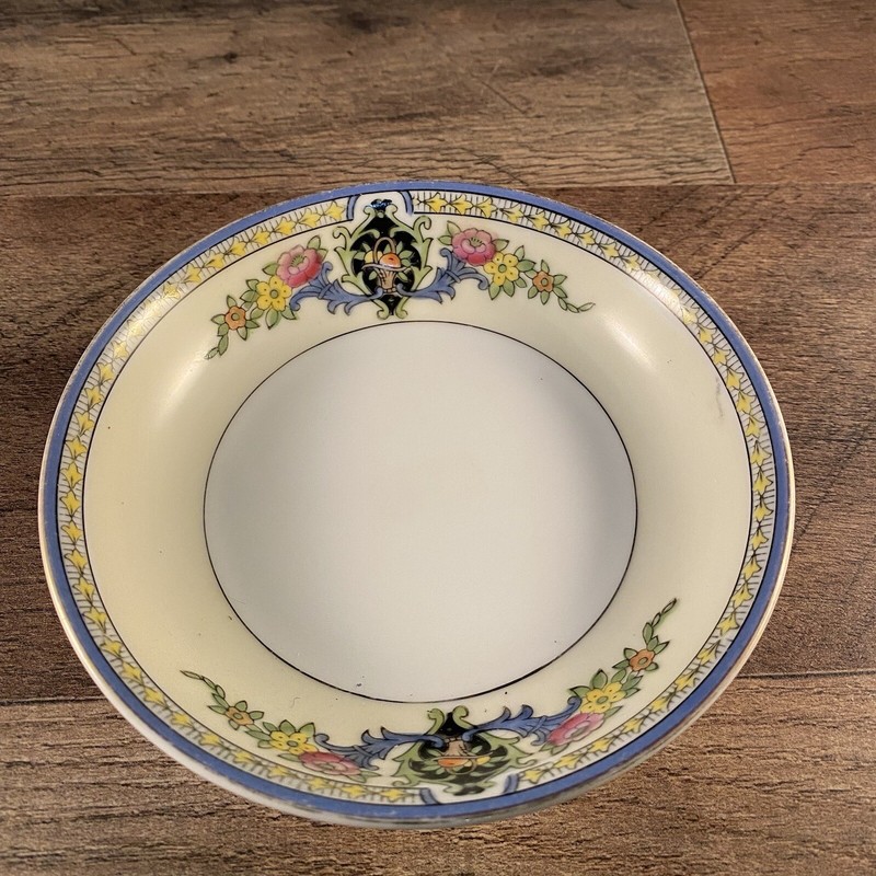 Noritake Japan Fruit Bowl "M" Marking 5" Dia Porcelain