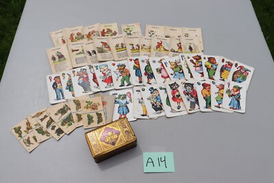 Vintage Playing Cards Old Maid Schwarzer Peter Struwwelpeter card game
