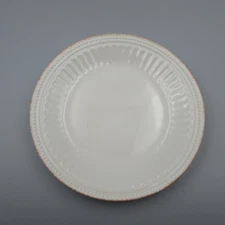 Lenox China FRENCH PERLE GROOVE WHITE - Accent Plates - Set of Two N/O