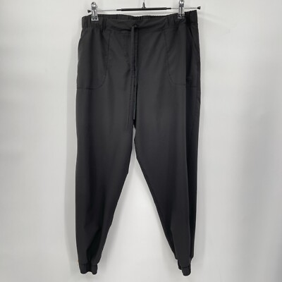 Albion Fit Medium Petite Jetset Joggers Women Black Activewear Tapered Pants