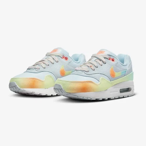 Nike Air Max 1 BG Glacier Blue Total Orange Blue Size 5Y Hf4788474 NEW
