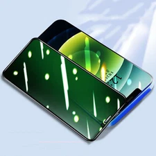 Green Privacy Tempered Glass Anti-blue Screen Protector For iPhone 13 13 Pro Max