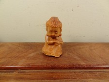 Camphor Wood Carving Little Buddha Statue