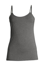 Time and Tru Women's Gray Fitted Cami Top Adjustable Straps Size M 8-10 New