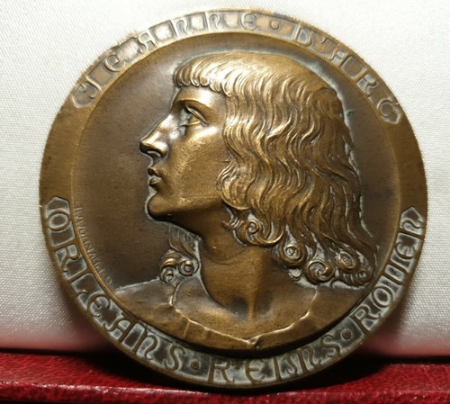 Joan of Arc cadet Cruiser training ship 50mm art deco MEDAL by prudhomme - Picture 2 of 4