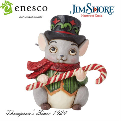Jim Mini Mouse Jim Shore Heartwood Creek Mini Christmas Mouse Figurine 6015461 New In ...