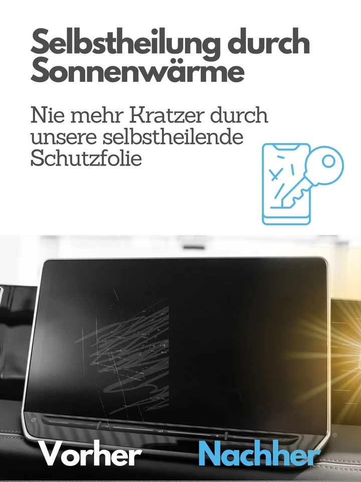 Protector de pantalla DISSKIN adecuado para VW Golf 8/Passat/Tiguan/ID.4/ID.5 a partir de 2024 - Imagen 2 de 4