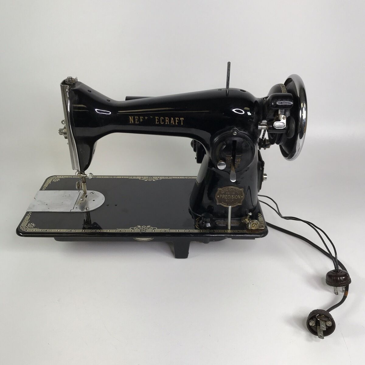 Vintage Deluxe Needlecraft Precision Built Sewing Machine Vintage Deluxe Needlecraft Precision Built Sewing Machine