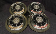 Rollerblade 76mm 80a wheels mismatched graphic w/bearings
