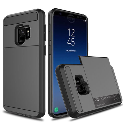 For Samsung Phone Case Slide Card Slot Wallet Heavy Duty Shockproof Armor Cover - Picture 3 of 22