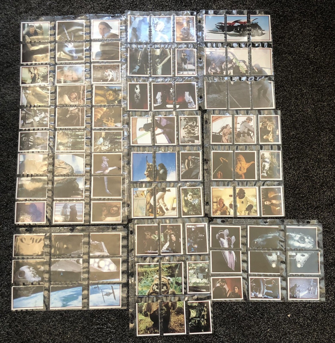 1983 Star Wars Return Of The Jedi Panini 180 Sticker Complete Set