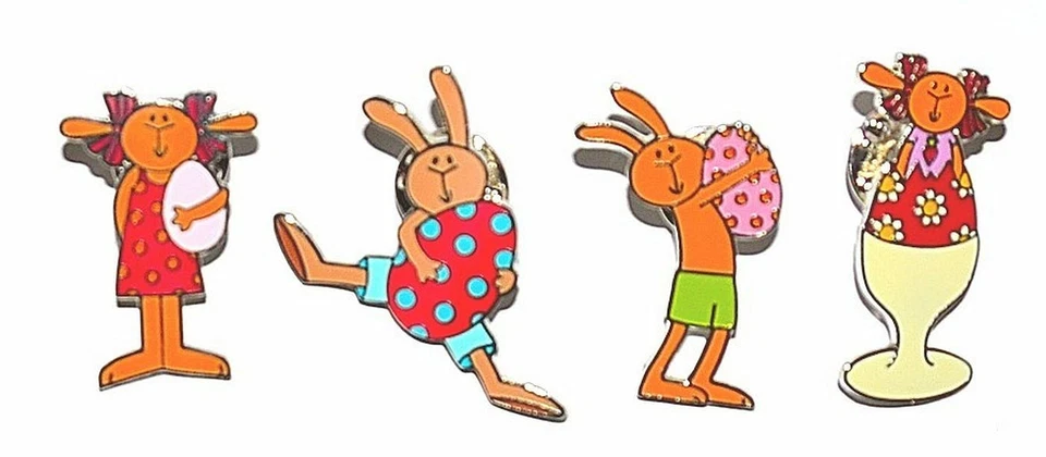 Raeder Hasenbande Ansteck Nadel Anstecker Metal Pin Button Krawatte Hemd Ostern - Bild 2 von 2