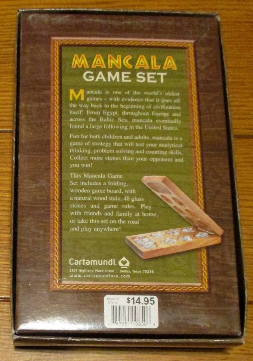 Jaques Of London Luxury Mancala Game | Classic Wooden Board