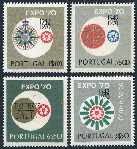 Portugal 1073 1075 C11 Mnh Michel 1105 1108 Expo 1970 Osaka Japan Ebay
