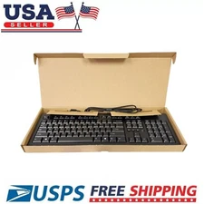 104-Key Wired USB English Keyboard for Windows PC Laptop 2000/ME/Vista/XP Black