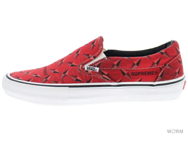 【US9.5】VANS SLIP ON Supreme VN0A347VTEH【DS】