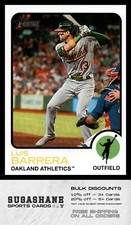 2022 Topps Heritage 651 Luis Barrera   Athletics   Baseball Card