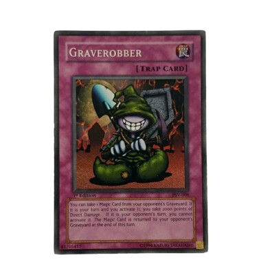 Yu-Gi-Oh! Graverobber PSV-008 Super Rare 1st Edition Pharaoh's Servant Trap Card