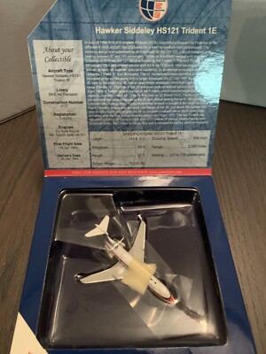 Gemini Jets 1/400 BKS Hawker Siddeley HS121 Trident 1E Diecast Airplane GJBKS771