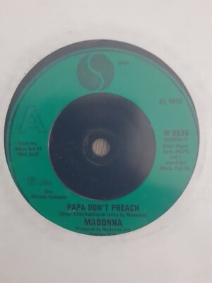 Madonna Papa Don´t Preach 7'' UK Single Green Label 