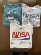 NASA Shirt Collection for Youth XL. Two Short Sleeve One Long Sleeve