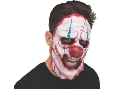 Cutter The Skinned Clown Mask Halloween Circus Carnival Horror Killer Half Face