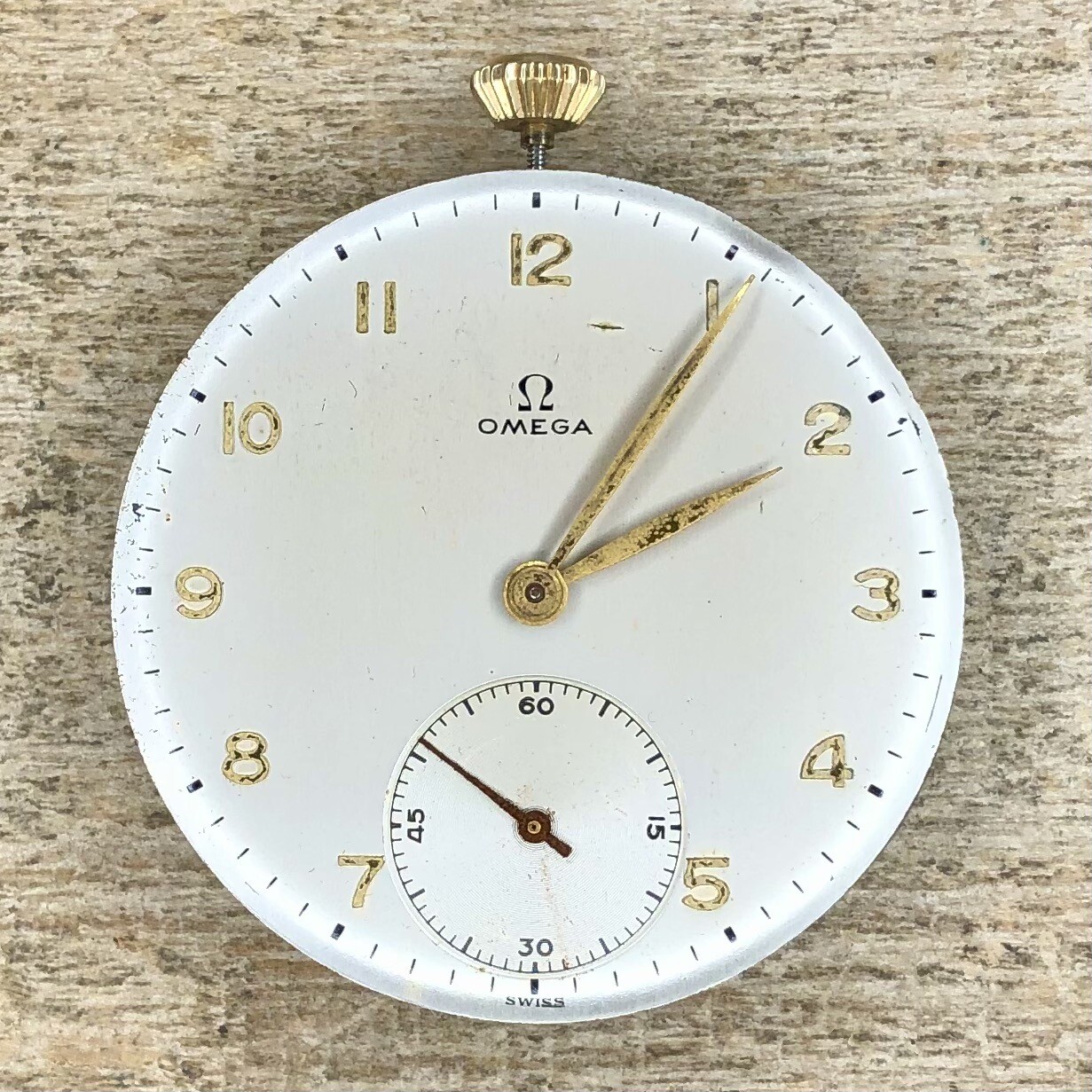 10s Omega Pocket Watch Movement OXG 17 Jewels, Unadjusted eBay
