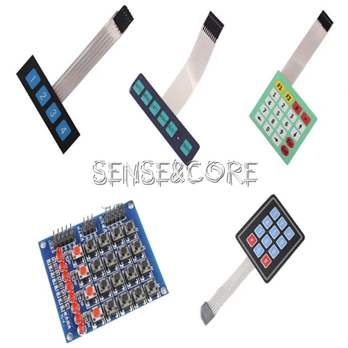 Matrix Keyboard Array Membrane Switch Keypad Keyboard 4x4/4x3/4x5/1x6/1x4 Keys