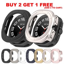 Protective Case For Samsung Galaxy Watch Ultra/Ultra2 Hard PC Bumper Shell Cover