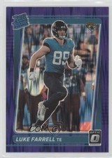 2021 Panini Donruss Optic Rated Rookie Purple Shock Prizm Luke Farrell #287 2l4